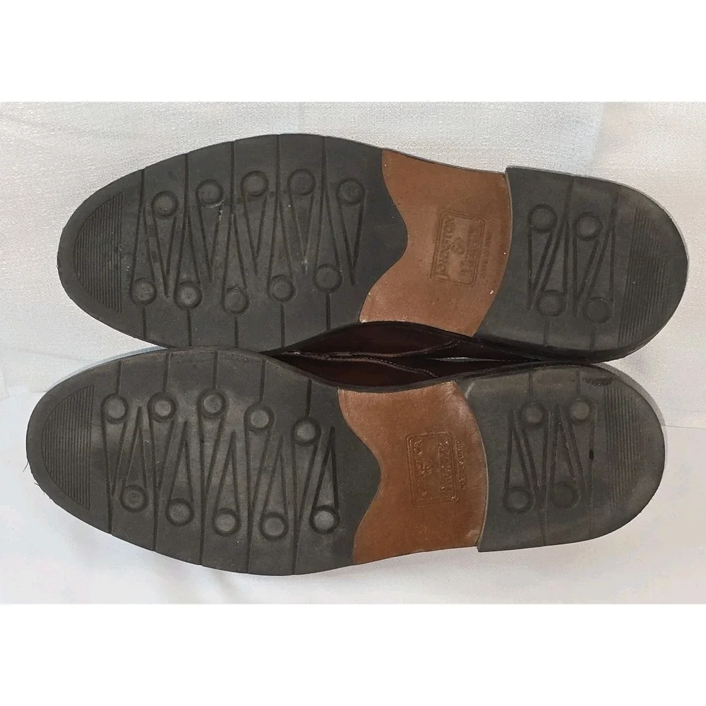 JOHNSTON & MURPHY Passport Oxford Dress Shoes Mens 9‎ M Leather Brown Lace Up